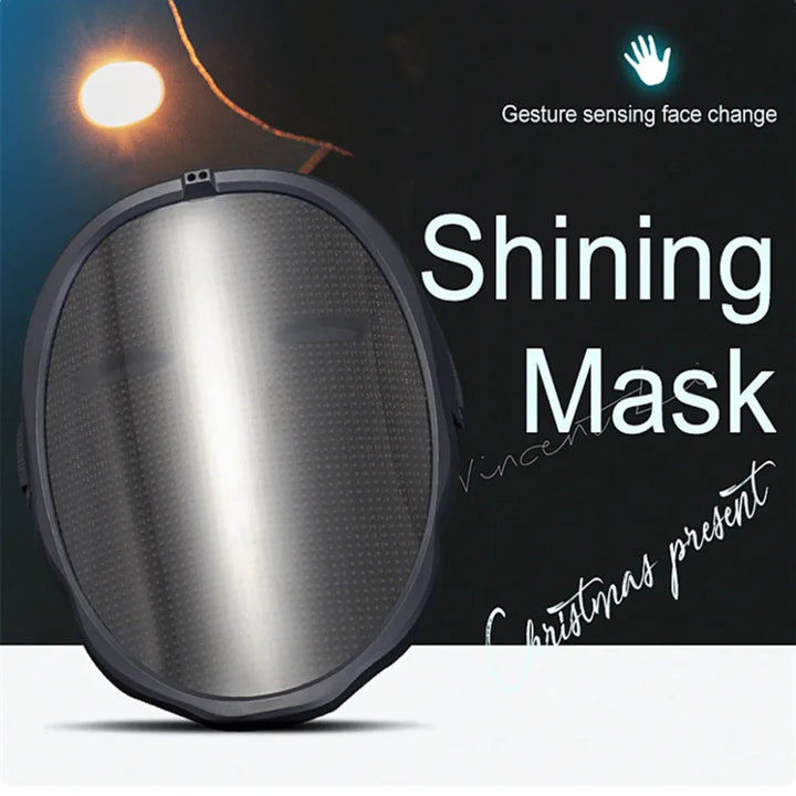 Bluetooth Programmable LED Shining Mask - Full Color Animation & DIY Display Mask