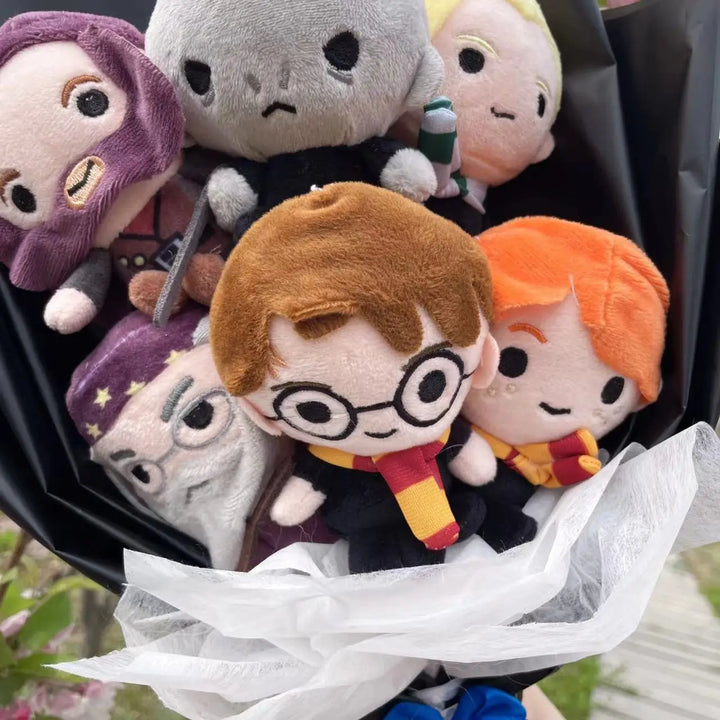 Harry Potter Hermione RON Malfoy Voldemort Plush Toys Handmade Bouquet Creative Gifts for Kids Birthday Christmas Graduation