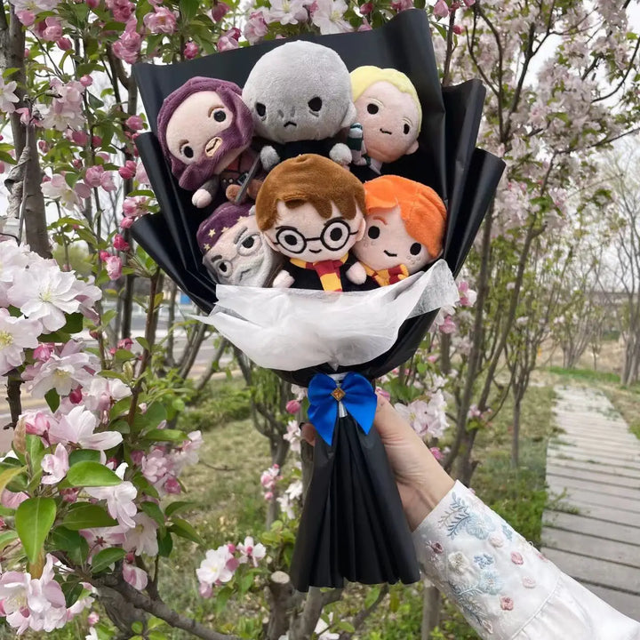 Harry Potter Hermione RON Malfoy Voldemort Plush Toys Handmade Bouquet Creative Gifts for Kids Birthday Christmas Graduation